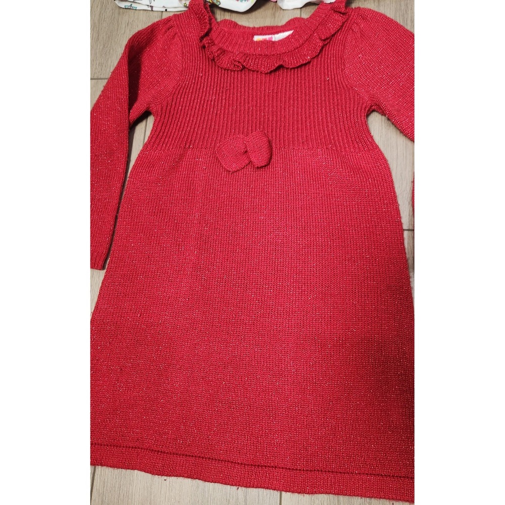 Girls 3T Holiday Dress Bundle 4pc Christmas Winter Casual Stretchy - Picture 3 of 7